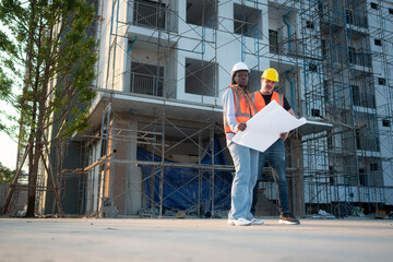 Portrait of architect and engineer with experience in multi-story building construction