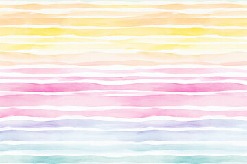 Wall Mural - watercolor background with clouds