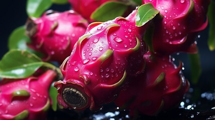 Tropical dragon eye fruit bunch