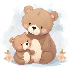 mother bear with her son