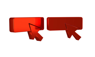 Wall Mural - red ui or ux design icon isolated on transparent background.