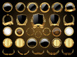© totallyout - Golden shields laurel wreaths and badges collection