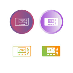 Canvas Print - Thermostat Vector Icon