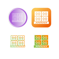 Sticker - Boxes Vector Icon