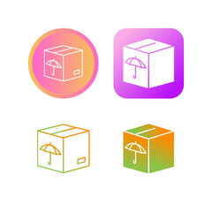 Wall Mural - Packed Box Vector Icon