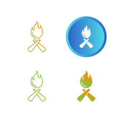 Wall Mural - Fire Vector Icon