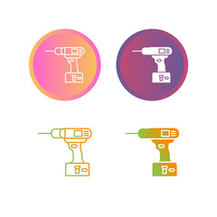 Poster - Drilling Machine Vector Icon