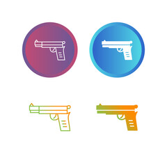 Wall Mural - Pistol Vector Icon