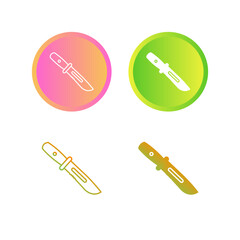 Wall Mural - Army Knife Vector Icon