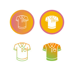 Poster - Polo Shirt Vector Icon