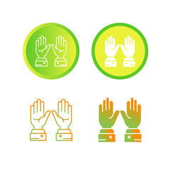 Sticker - Volunteer Vector Icon