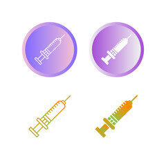 Wall Mural - Syringe Vector Icon