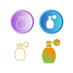 Canvas Print - perfume vector icon