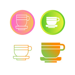 Sticker - Coffee Cup Vector Icon