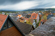 In Marburg, Ansichten der Stadt, Blick auf Dächer von oben