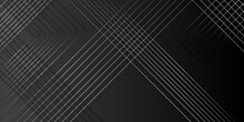 Abstract Black Background With Diagonal Lines.Vector Monochrome Striped Texture. Minimal Art Concept.