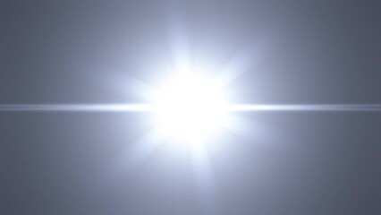 Wall Mural - abstract loop center white star optical shine light lens flares burst animation background for scree