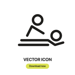 Leinwandbilder - Massage icon vector. Linear-style sign for mobile concept and web design. Massage symbol illustration. Pixel vector graphics - Vector.	