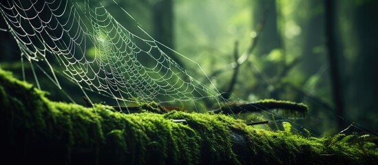 Forest spider web.