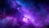 Fototapeta Przestrzenne - abstract starry space purple with shining star dust and nebula realistic galaxy with milky way and planet background