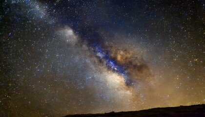 Wall Mural - stars and galaxy outer space sky night universe black starry background of starfield