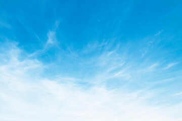 Wall Mural - beautiful blue sky with cloudy in mornig light