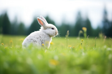 Wall Mural - rabbit in the grass