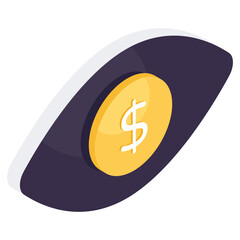 Canvas Print - A premium download icon of financial monitoring 