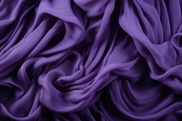 Poster - Luxurious Purple Silky Fabric Draped Elegantly