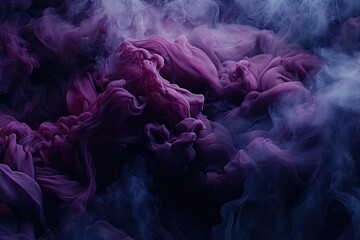 Aufkleber - abstract deep purple blue smoke texture 