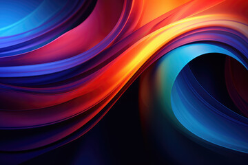 Abstract modern gradient abstract waves background with . Minimal style dynamic wave pattern creative design Ai generated