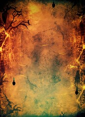 Poster - abstract halloween background suitable for banner or cover