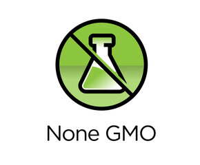 Wall Mural - none gmo icon illustration in with black and green colors
