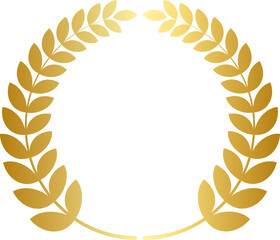 gold laurel wreath, golden laurel wreath,