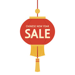 Wall Mural - Chinese new year sale banner. Happy Chinese new year 2024. Chinese New Year Sale Promotion Template.