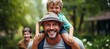 © Ilja - Happy father son bond  joyful single dad and son having fun at home, smiling and playing together