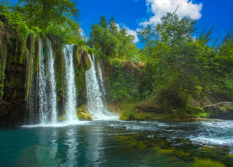 Poster - Duden waterfall in Antalya - Turkey