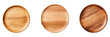 © Png Store x munawer - set of wooden plates on transparent background PNG image