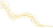 Wave circle dots gold confetti luxury falling celebrate decoration illustration