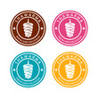 Shawarma logo design template restaurants and markets