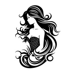 Sticker - Mermaid Vector
