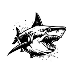 Sticker - Shark Vector