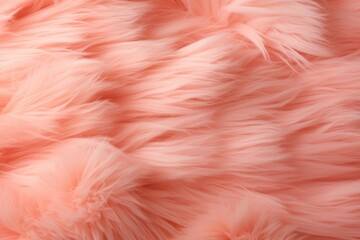 Wall Mural - Wool closeup, peach fuzz trendy color concept. Background with selective focus and copy space