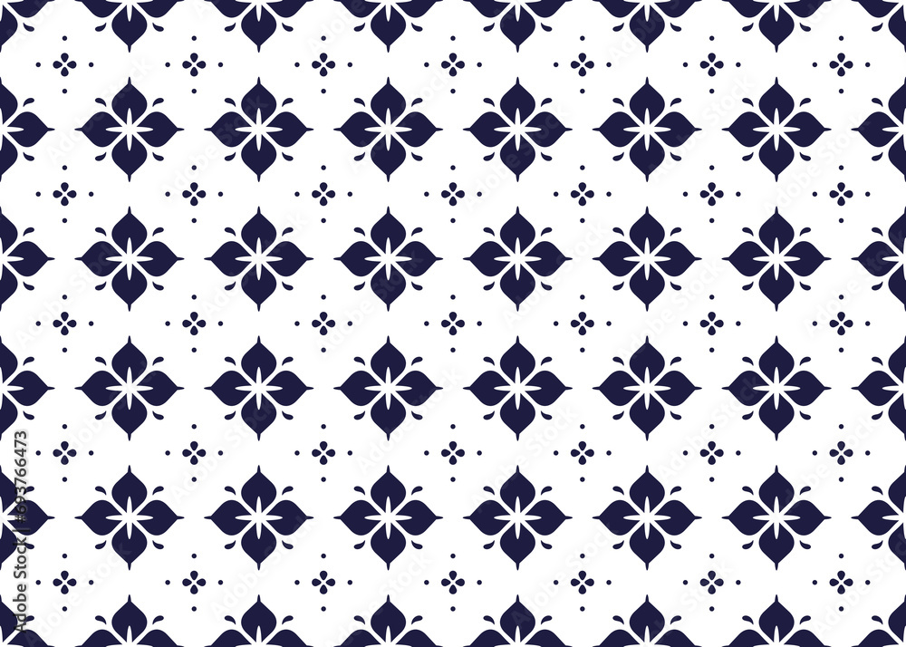 geometric and flower line ethnic fabric seamless pattern for cloth ...