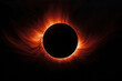 Illustration of a Solar Eclipse created with Generative AI technology