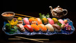 Colorful sushi