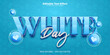 White day editable text effect in white day japan trend style