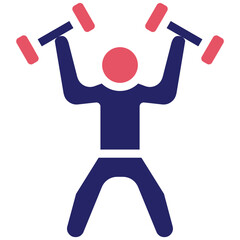 Poster - Weightlifter Icon