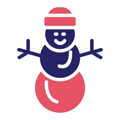 Wall Mural - Snowman Icon