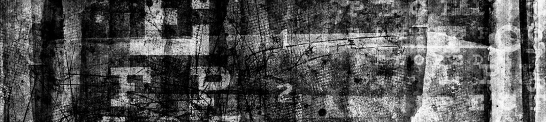 Wall Mural - Abstract grunge stained lettering background. Urban cyber punk wide illustration	
olished marble surface. Natural background	